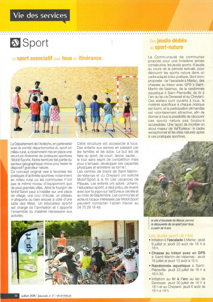 2015-07 - Magazine Val'Eyrieux